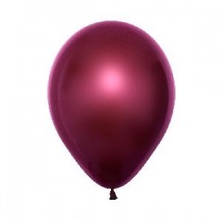 Globos Duo vinotinto cristal solido 25 uds 30 cm