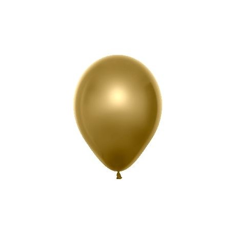 Globos Duo oro cristal solido 25 uds 30 cm