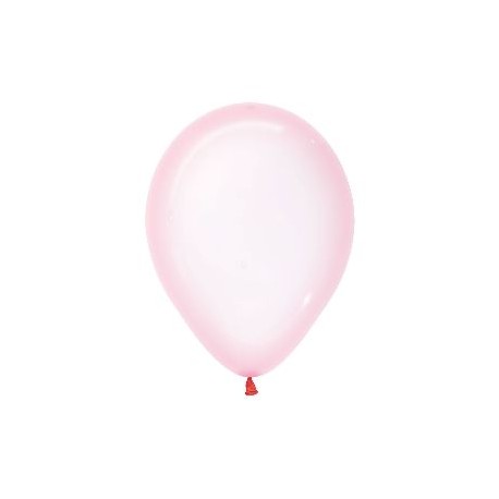 Globos cristal pastel rosa 100 uds 125 cm