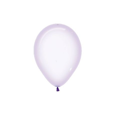 Globos cristal pastel lila 100 uds 125 cm
