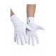 Guantes blancos cortos con rayas