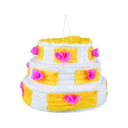 Pinata tarta de cumpleanos para romper 28 x 40 cm
