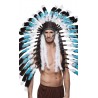 Penacho indio lobo blanco adulto deluxe