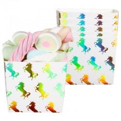 Cajas golosinas o palomitas unicornios 6 uds