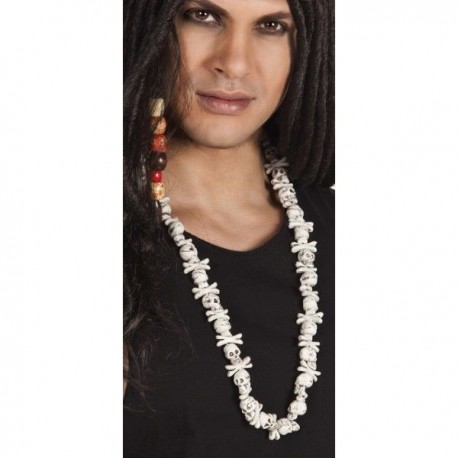 Collar calaveras y huesos brujo