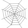 Tela de araña negra 100 cm telaraña halloween