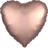 Globo corazon satin rosa dorado 45 cm