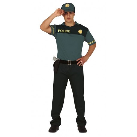 Disfraz guardia civil camiseta hombre talla M 48 50