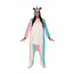 Disfraz pijama unicornio multicolor mujer L 42 44