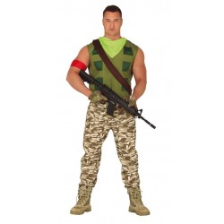Disfraz mercenario soldado videojuego Talla M 48 50