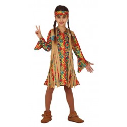 Disfraz Hippie para nina anos 60 talla 5 6 anos