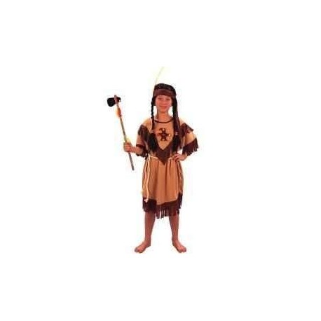Disfraz india marron nina apache infantil talla 3 4 anos