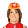 Casco minero infantil con luz niño