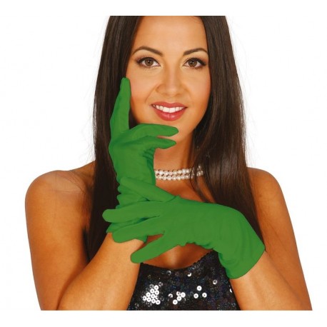 Guantes verde cortos 20 cm