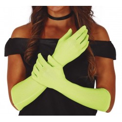 Guantes verde lima largos 42 cm