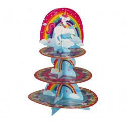 Soporte para cupcakes unicornio 30 x 40 cm