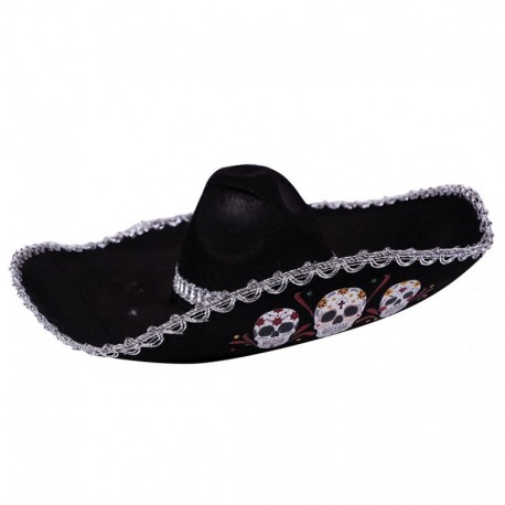 Sombrero mejicano dia de los muertos