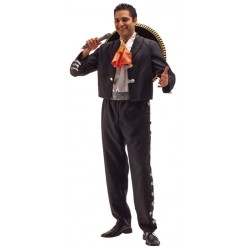Disfraz mejicano mariachi negro talla ML