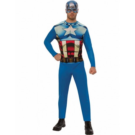 Disfraz Capitan America original para hombre talla L