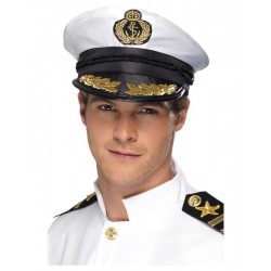 Gorra de capitan de barco de lujo para hombre