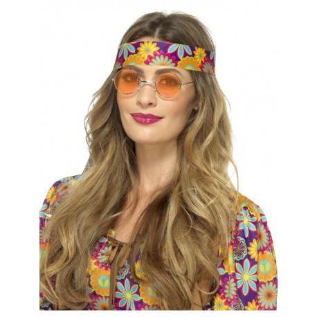 Gafas anos 60 naranjas hippie