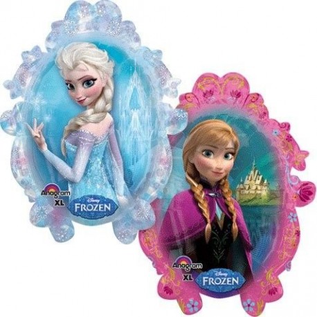 Globo frozen espejo grande elsa ana helio foil