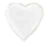 Globo de corazon blanco 45 cm