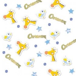 Confeti para bautizo azul niño