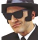 Patillas negras Blues brothers