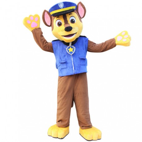 Disfraz perro policia mascota cabezudo