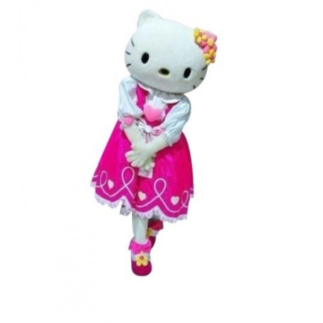Disfraz gatita mascota cabezudo