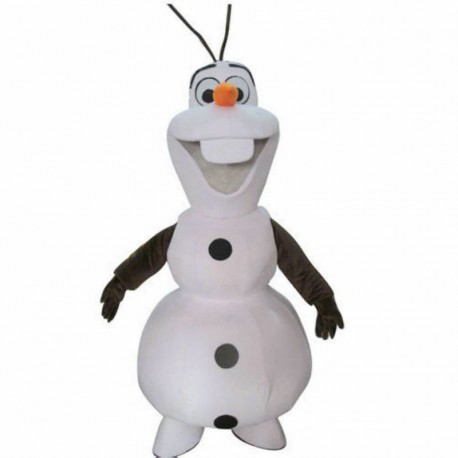 Disfraz muneco de nieve mascota cabezudo