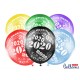 Globos latex 2020 nochevieja 6 uds 30 cm