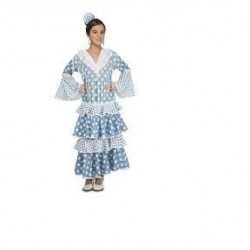 Disfraz sevillana flamenca azul para nina talla 7 9 anos guadalquivir