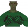 Puños verdes similar Hulk la masa