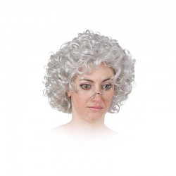 Peluca canosa abuela o anciana