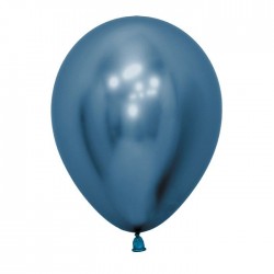 Globo reflex azul R12 30 cm crome