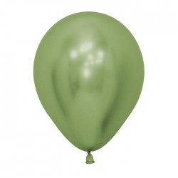 Globo reflex verde lima R5 12,5 cm crome 50 uds