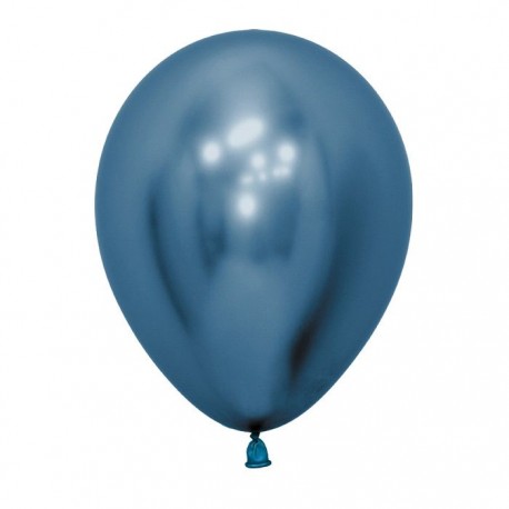 Globo reflex azul R5 125 cm crome