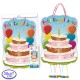 Piñata tarta de cumpleaños 30x47 cm