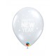 Globos Ano nuevo transparentes 25 uds