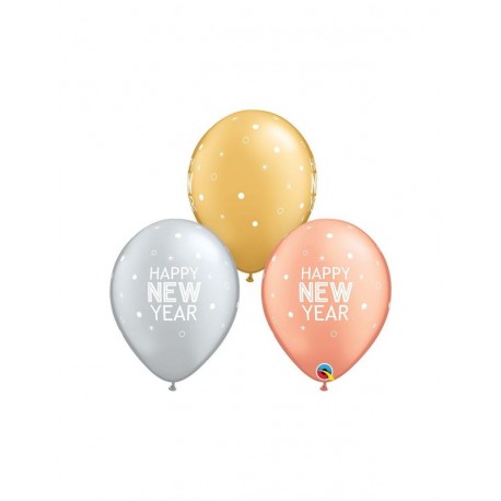 Globos Happy New Year 25 uds