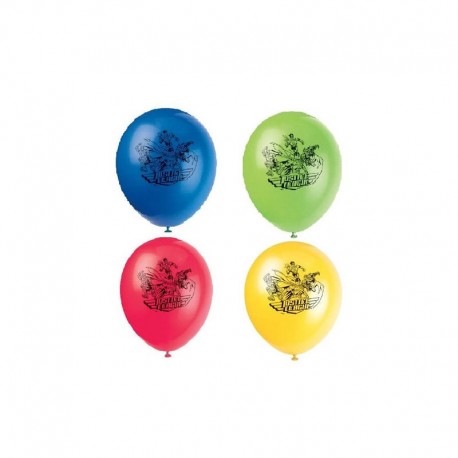 Globos liga de la justicia latex 8 uds