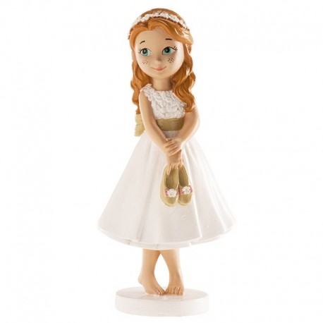 Figura niña de comunion descalza 13 cm