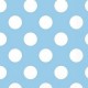 Servilletas azules lunares blancos 16 uds 25x25 cm