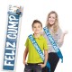 Banda feliz cumpleaños azul