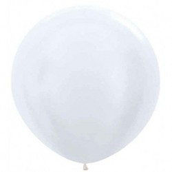 Globo Satin blanco sempertex R2439 60 cm unidad