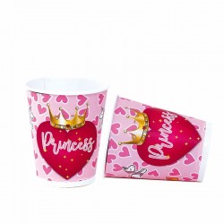 Vasos cumpleanos princess 8 uds