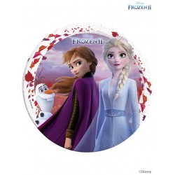 Platos Frozen Disney cumpleaños 8 uds 23 cm
