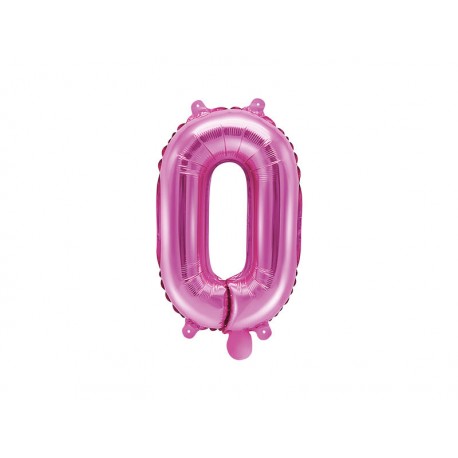 Globo numero 0 fucsia 35 cm